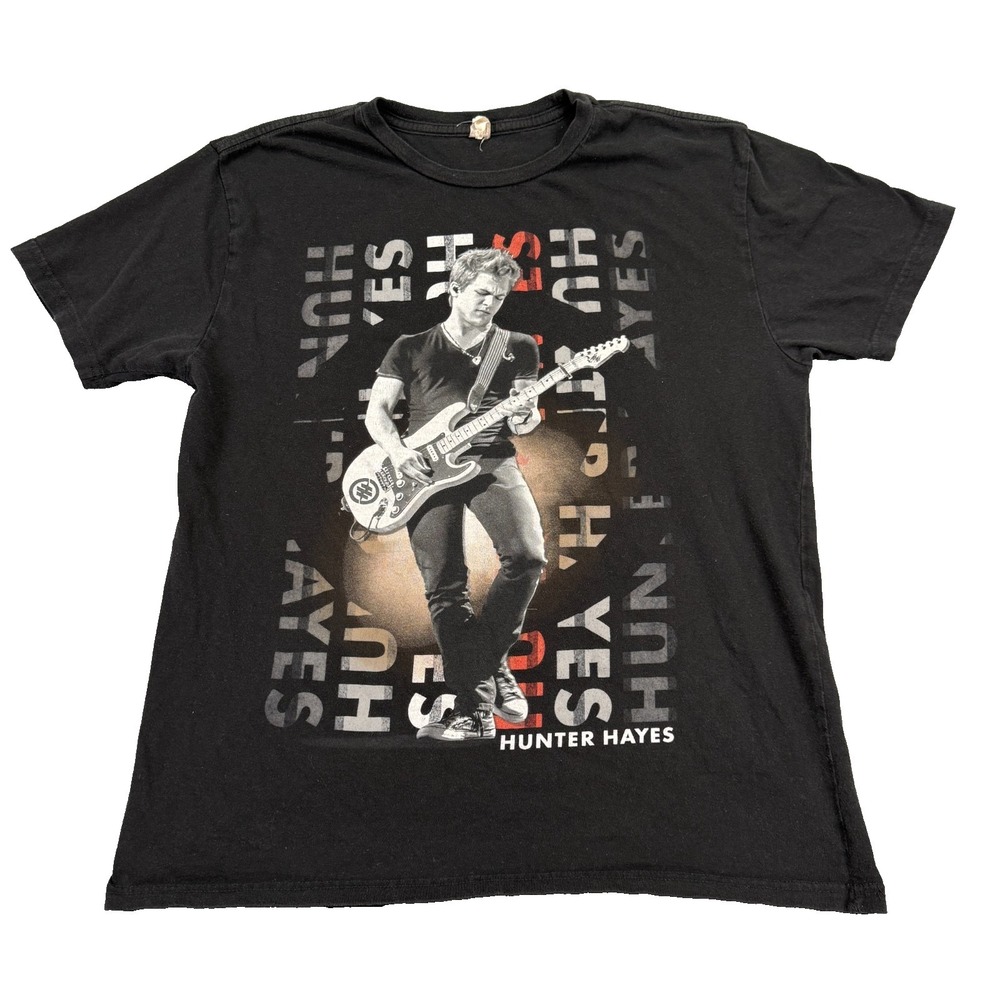 Hunter Hayes Womens Medium‎ Concert T-Shirt Let's Be Crazy 2013 Tour Graphic
